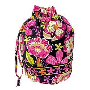 Vera Bradley Ditty Bag Pirouette Pink Purple Flloral Retired Print Wet/dry